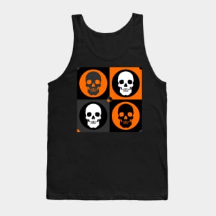 Halloween Skull Pattern Version 3 | Pop Art Tank Top